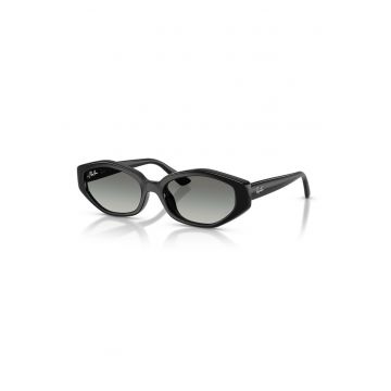 Ochelari de soare unisex cu logo - Negru/Negru stins