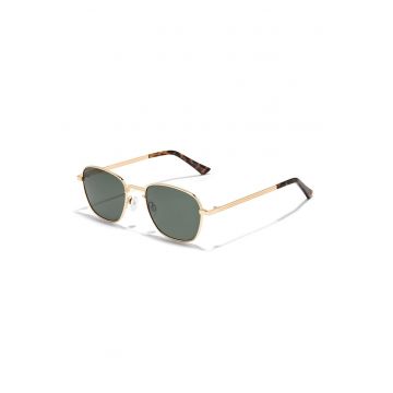 Ochelari de soare unisex cu rama metalica - Auriu