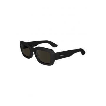 Ochelari de soare unisex dreptunghiulari - Negru