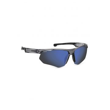 Ochelari de soare wrap cu lentile oglinda - Gri antracit/Argintiu