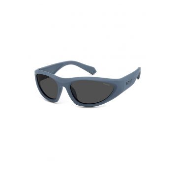 Ochelari de soare wrap unisex polarizati - Albastru prafuit