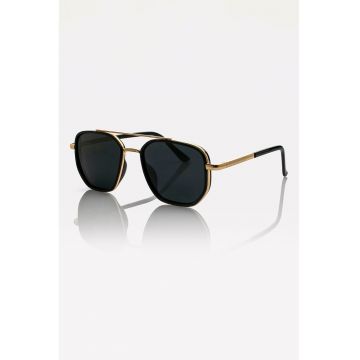 Ochelari de soare aviator unisex polarizati - Auriu/Negru