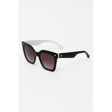 Ochelari de soare butterfly cu lentile in degrade - Alb/Negru