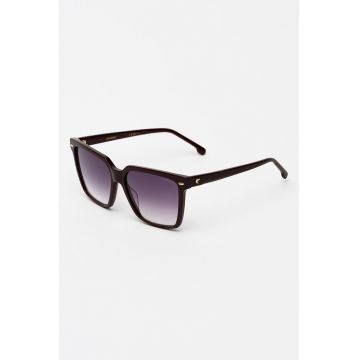 Ochelari de soare dreptunghiulari cu lentile in degrade - Violet pruna