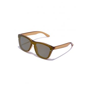 Ochelari de soare unisex cu lentile polarizate - Maro inchis/Bej