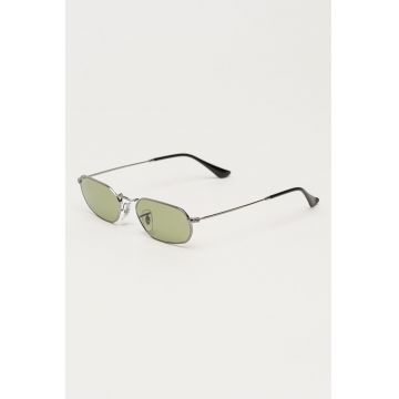 Ochelari de soare unisex cu logo discret - Argintiu