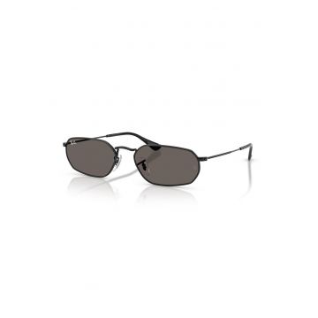 Ochelari de soare unisex cu logo discret - Negru