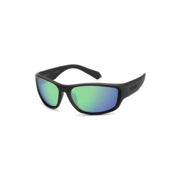 Ochelari de soare wrap cu lentile polarizate - Negru carbon