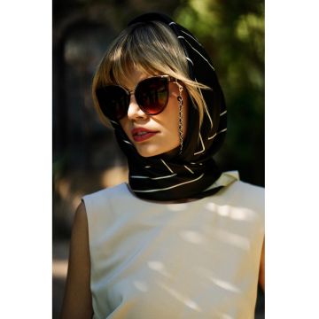 L-OK-4606 OKULARY - Negru