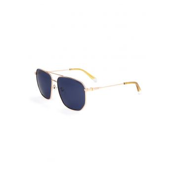 Ochelari de soare aviator cu lentile polarizate - Auriu/Galben
