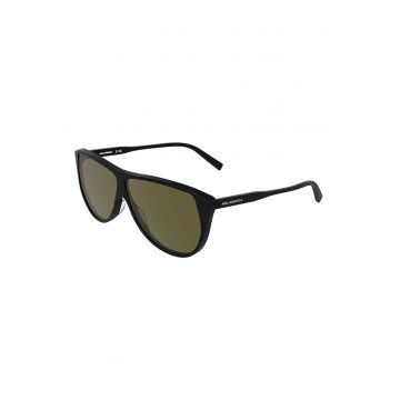 Ochelari de soare aviator cu model unisex - Negru