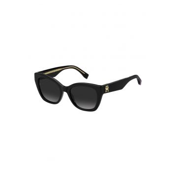 Ochelari de soare - cat-eye cu lentile in degrade - Negru