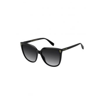 Ochelari de soare cat-eye cu lentile in degrade - Negru