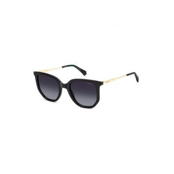 Ochelari de soare cat-eye cu lentile polarizate - Auriu/Negru