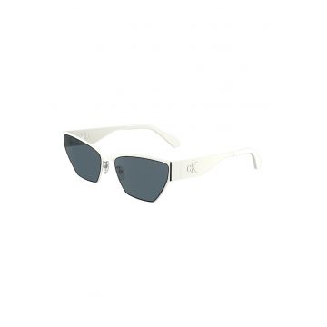 Ochelari de soare cat-eye - Negru/Alb murdar