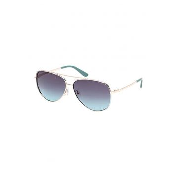Ochelari de soare dama  aviator - lentile degrade - aurii -
