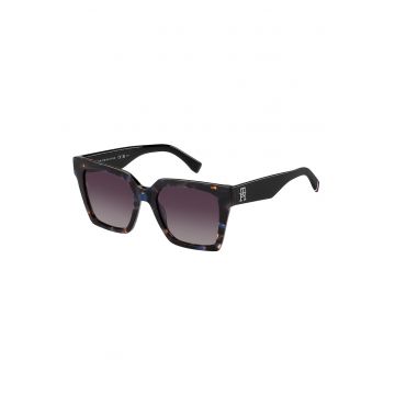 Ochelari de soare patrati - Negru/Maro/Albastru