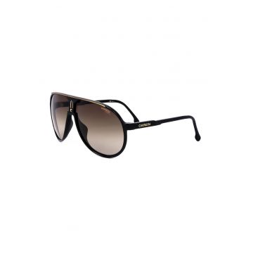 Ochelari de soare pilot unisex cu lentile in degrade - Auriu/Maro inchis/Negru