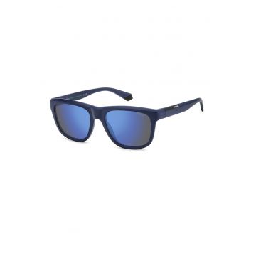 Ochelari de soare polarizati cu lentile in degrade si model unisex - Albastru inchis