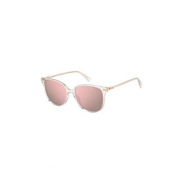 Ochelari de soare polarizati cu logo discret - Auriu rose/Transparent