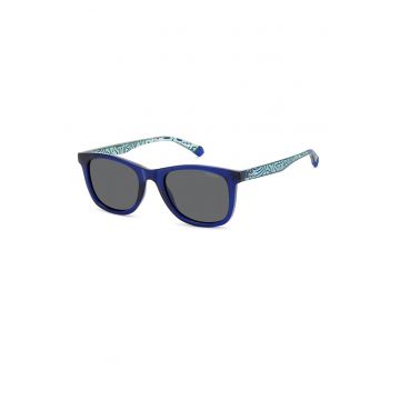 Ochelari de soare wayfarer cu lentile uni - Albastru