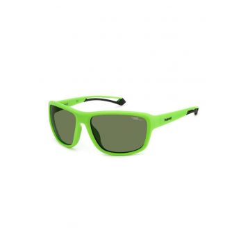 Ochelari de soare wrap - unisex cu lentile polarizate - Verde electric