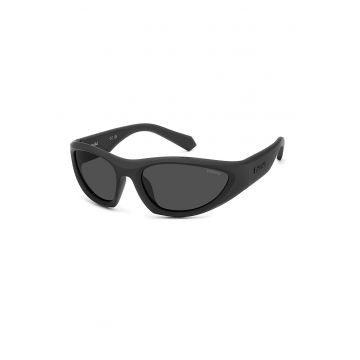 Ochelari de soare wrap unisex polarizati - Negru stins