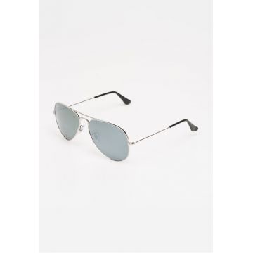 Ochelari de soare argintii Aviator