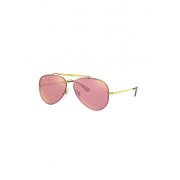 Ochelari de soare aviator - Auriu/Maro inchis