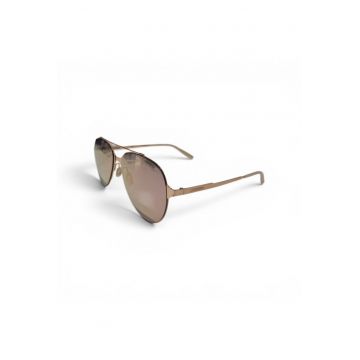 Ochelari de soare aviator cu lentile oglinda - Auriu