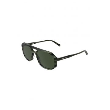 Ochelari de soare aviator cu lentile uni - Verde inchis