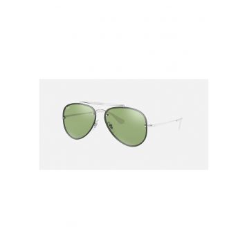 Ochelari de soare aviator - Negru/Argintiu