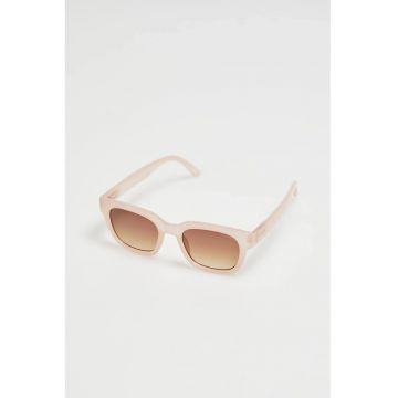 Ochelari de soare  bej - rectangulari - filtru UV 400 -