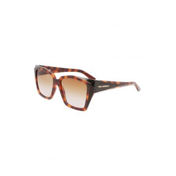 Ochelari de soare butterfly cu lentile in degrade - Maro inchis/Maro scortisoara