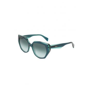 Ochelari de soare butterfly cu lentile in degrade - Verde persan