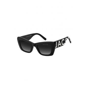Ochelari de soare butterfly cu logo contrastant - Alb/Negru