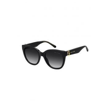 Ochelari de soare cat-eye cu lentile in degrade - Auriu/Negru