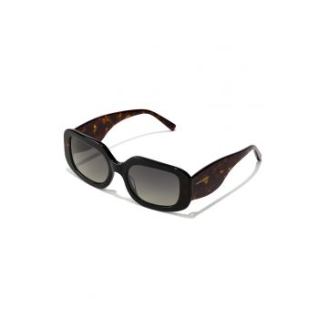 Ochelari de soare dreptunghiulari cu lentile degrade Sunflare - Negru/Maro