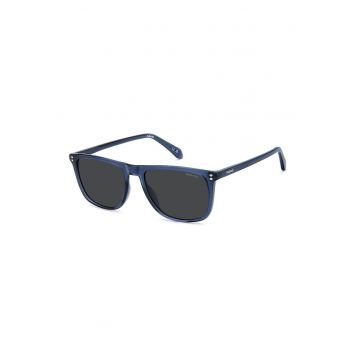 Ochelari de soare dreptunghiulari cu lentile polarizate - Bleumarin