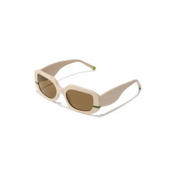 Ochelari de soare dreptunghiulari cu lentile uni Sunflare - Nude rose