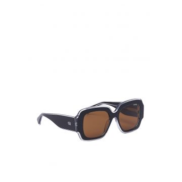 Ochelari de soare -  dreptunghiulari - negru - marime unica