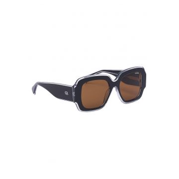 Ochelari de soare -  dreptunghiulari - negru - marime unica