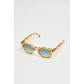 Ochelari de soare  dreptunghiulari - rame din plastic maronie - filtrare UV 400 -