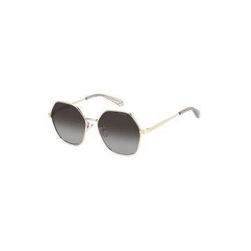 Ochelari de soare hexagonali polarizati - Auriu