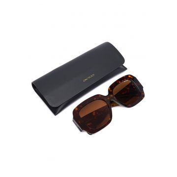 Ochelari de soare  maro pantera unisex 58x15x140mm