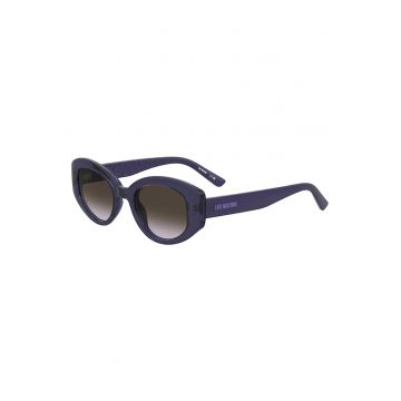 Ochelari de soare ovali cu lentile in degrade - Violet aubergine