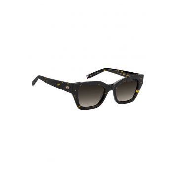 Ochelari de soare patrati cu lentile in degrade - Negru/Caramel