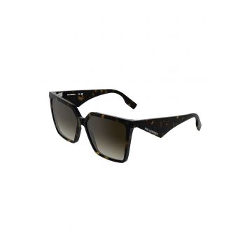 Ochelari de soare patrati cu lentile in degrade - Negru/Verde pal