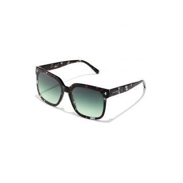 Ochelari de soare unisex cu lentile patrate Refresh - Alb/Negru