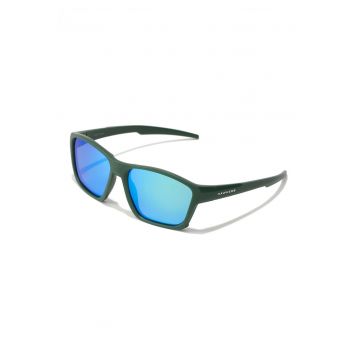 Ochelari de soare unisex dreptunghiulari polarizati Shark - Verde inchis